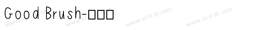 Good Brush字体转换